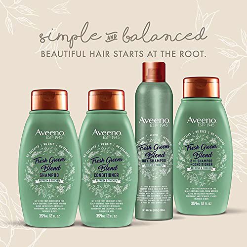 Aveeno Fresh Greens Shampoo + Conditioner 10