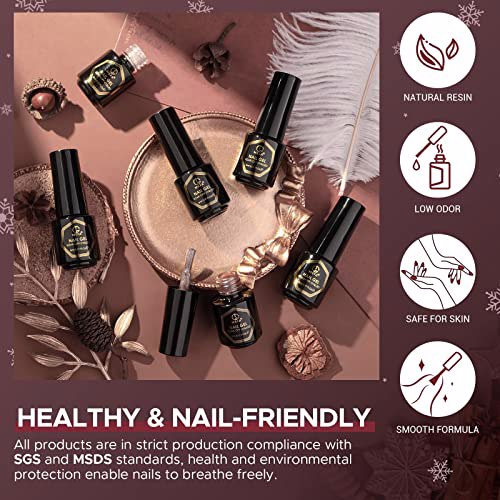 MEFA Gel Nail Polish Set, G-Must Have Classic 6