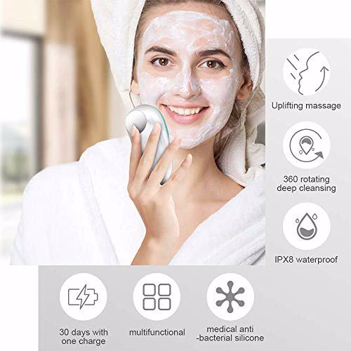 MOULEI 3 in 1 Sonic Facial Cleansing Brush 7