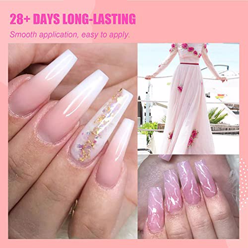 AIMANGO Nail Gel Polish, Nude Pinks 2