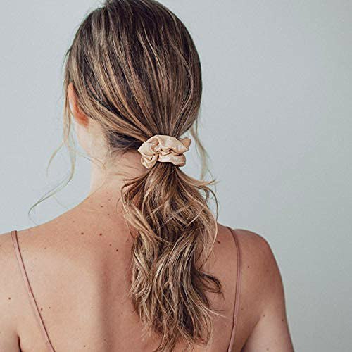 Kitsch Metallic Scrunchies, Metallic Blush/Mauve 7