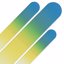 Mont Bleu Premium Set of 3 Glass Nail Files in Velvet Pouch Mermaid Tail Thumbnail 3