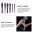 Frcolor 50pcs Makeup Brush Mesh Cover Cosmetic Black Thumbnail 6