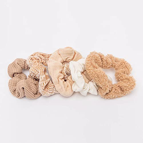 Kitsch Ultra Textured Scrunchies, Sand 4