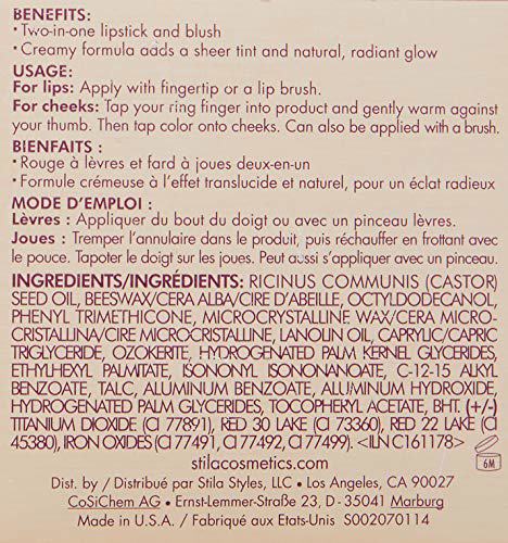 stila Convertible Color, Dual Lip and Cheek Cream, Petunia 3