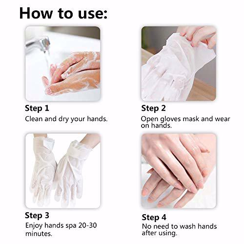 MOND'SUB 5 Pairs Anti-Aging Hand Cream Mask, Honey and Almond 8