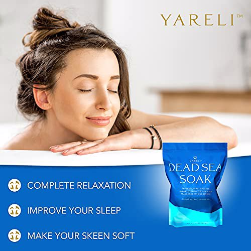 Yareli Dead Sea Bath & Foot Soak, Magnesium Bath Salt Flakes 6