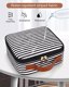 Relavel Travel Makeup Train Case Makeup Cosmetic Case Organizer Stripe Thumbnail 4