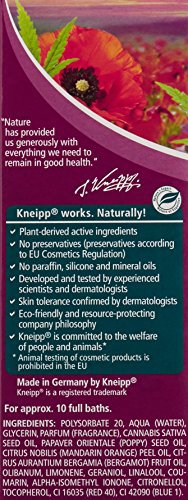 Kneipp Red Poppy & Hemp Herbal Bath Oil 11