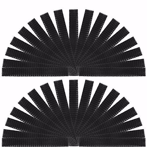 Frcolor 50pcs Makeup Brush Mesh Cover Cosmetic Black 4