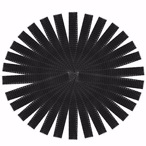 Frcolor 50pcs Makeup Brush Mesh Cover Cosmetic Black 1