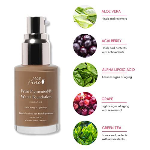 100% PURE Fruit Pigmented Full Coverage Water Foundation, Warm 7.0 3