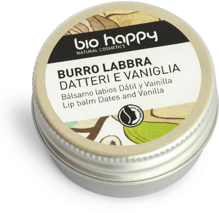 Bio Happy Burro Labbra Datteri e Vaniglia 1