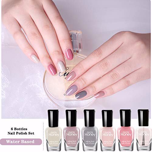 Tophany Non Toxic Nail Polish Set 6 Bottles Style-7 2