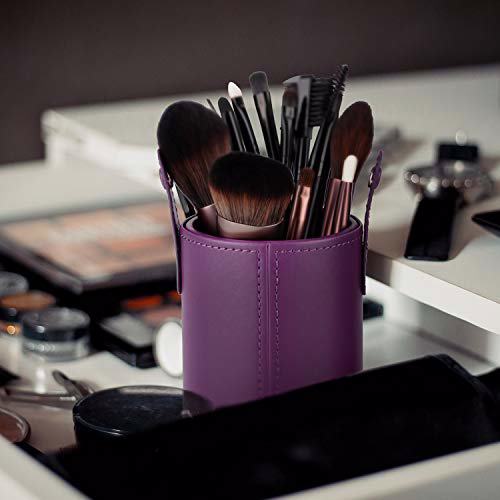 Narwey Makeup Brush Holder Travel Brushes Case Purple 5