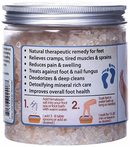 Okay Himalayan Pink Salt Foot Soak With & Tea Tree Oil, lavender 2