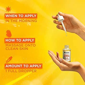 Garnier Skin Naturals Glow and Anti-dark spots Brightening Serum, 30ml 5
