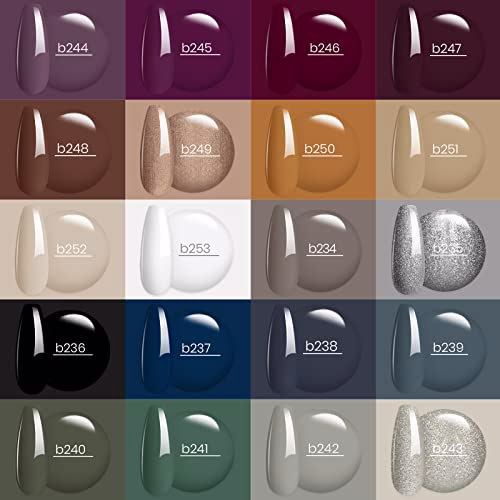 Beetles 20 Pcs Gel Nail Polish Kit, A-Industrial Wave 3