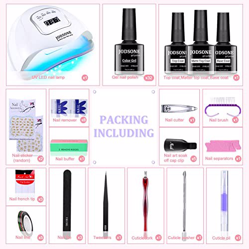 JODSONE 32 Colors Gel Nail Polish Kit Gel Polish Color 04 Nedysia