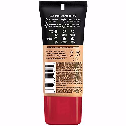 L'Oreal Paris Infallible Pro-Matte Foundation Makeup, 106 Sun Beige 2