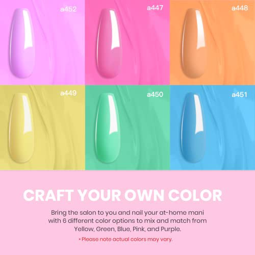 Beetles Gel Nail Polish Kit, C-Yellow Green Pink 3
