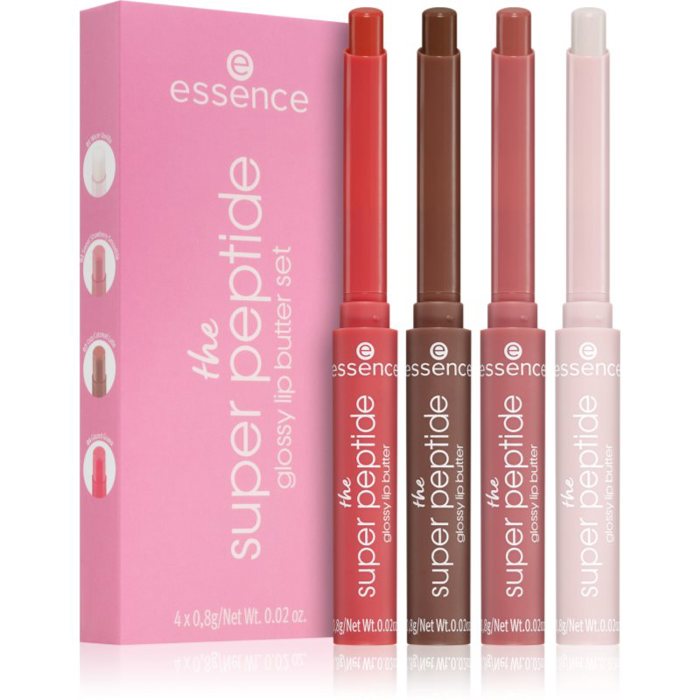 essence the super peptide glossy lip butter set kit