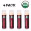USDA Organic Lip Balm 4-Pack by Earth's Daughter Strawberry Breeze Thumbnail 4
