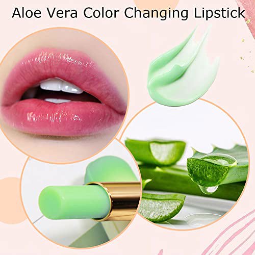 BINGBRUSH 2 Pcs Aloe Vera Color Changing Lipstick Queen 2