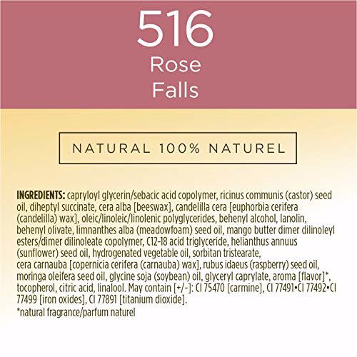 Burts Bees 100% Natural Glossy Lipstick, Rose Falls 8