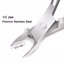 Ejiubas Cuticle Pusher Cuticle Nipper, Silver Thumbnail 2