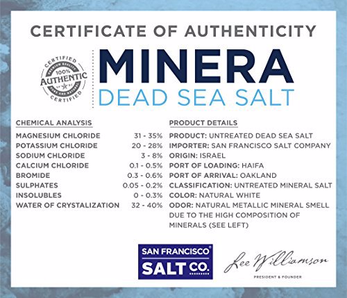 Minera Natural Dead Sea Salt Bulk  7