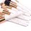 Zoreya Travel Makeup Brush Set, White Thumbnail 3