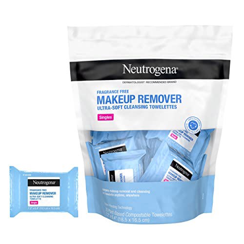 Neutrogena Fragrance-Free Makeup Remover Cleansing Towelette Singles 5