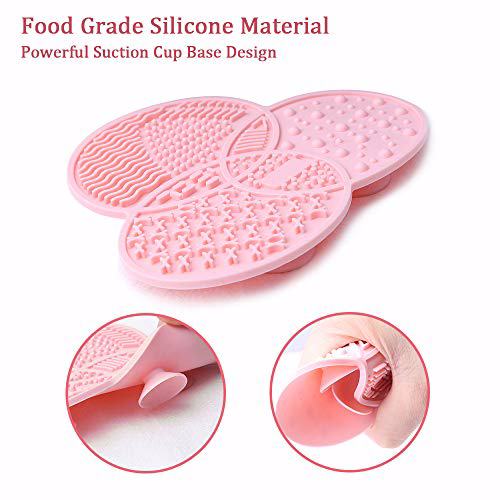 Diolan Makeup Brush Cleaning Mat & Makeup Brush Drying Rack 2