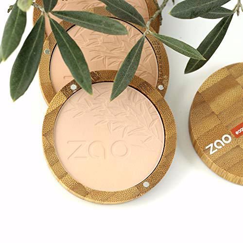 ZAO Compact Powder Full Bamboo Brown Beige 2