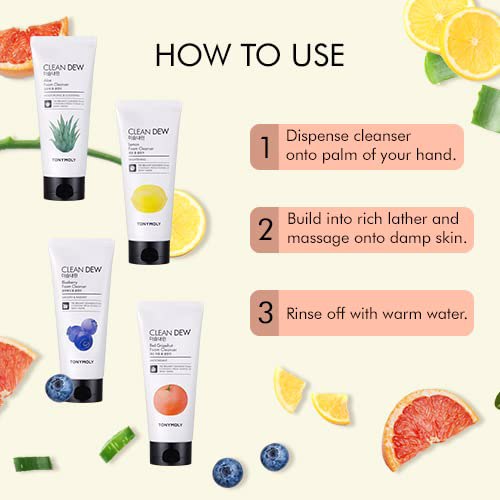 TONYMOLY Clean Dew Aloe Foam Cleanser Aloe 4