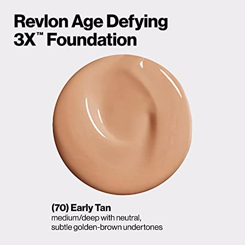Revlon Age Defying 3X Makeup Foundation 070 Early Tan 3