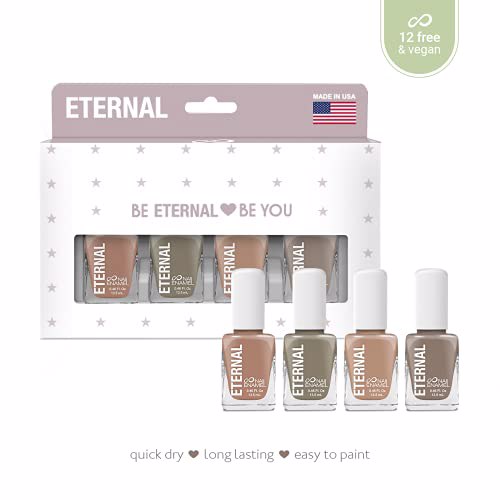 Eternal Collection Nail Polish Set, Nude Gray 2