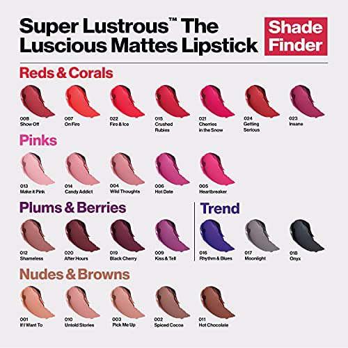 REVLON Super Lustrous The Luscious Mattes Lipstick, in Pink, 005 Heartbreaker 5