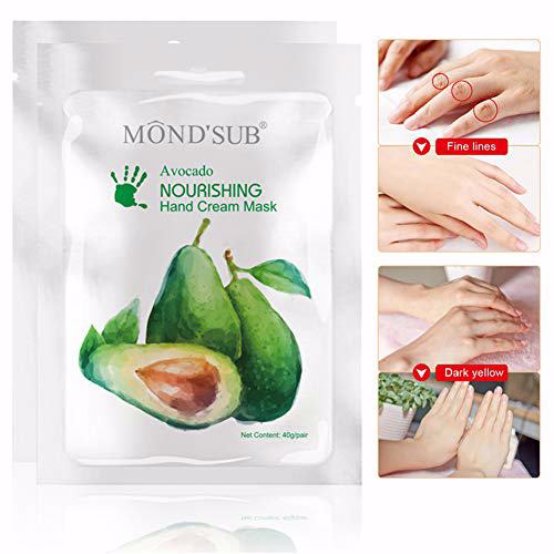 MOND'SUB 5 Pairs Avocado Moisturizing Hand Masks 4