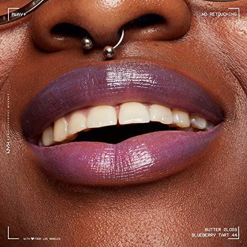 NYX PROFESSIONAL MAKEUP Butter Gloss Blueberry Tart Periwinkle Blue 9