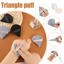 Pimoys 6 Pieces Powder Puff Face Soft Triangle Makeup Gray and Black Thumbnail 5