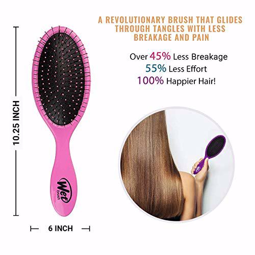 Wet Brush Original Detangler Hair Brush Pink And Purple 2