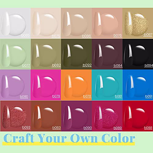 Beetles 20Pcs Gel Nail Polish Kit, La Montagen 3