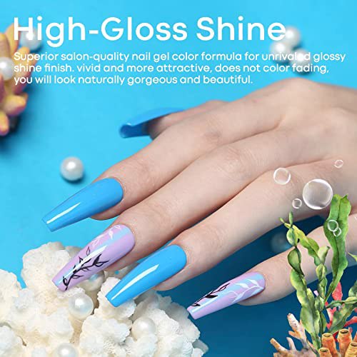 Modelones Gel Polish -6 Colors Pink Purple 5