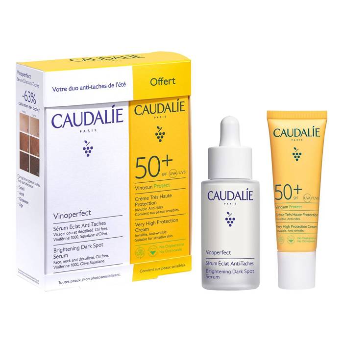 Caudalie Vinoperfect Serum & Suncare Set