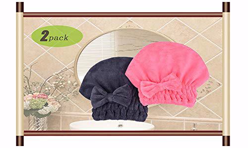 MAYOUTH Microfiber Hair Drying Towels Head wrap 6