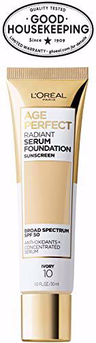 L'Oreal Paris Age Perfect Radiant Serum Foundation with SPF 50 Ivory 9