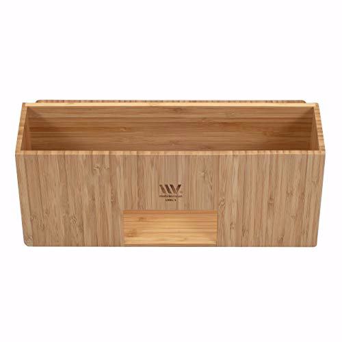 MobileVision Bamboo Make Up Organizer & Cosmetic Holder 4