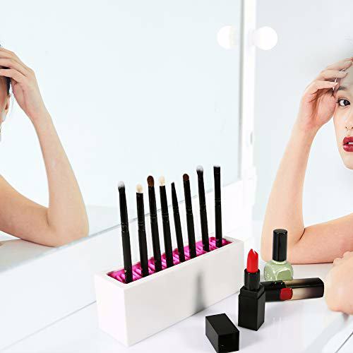 DUcare Makeup Brush Storage Holder Organizer Professional Silicone Air Drying 3